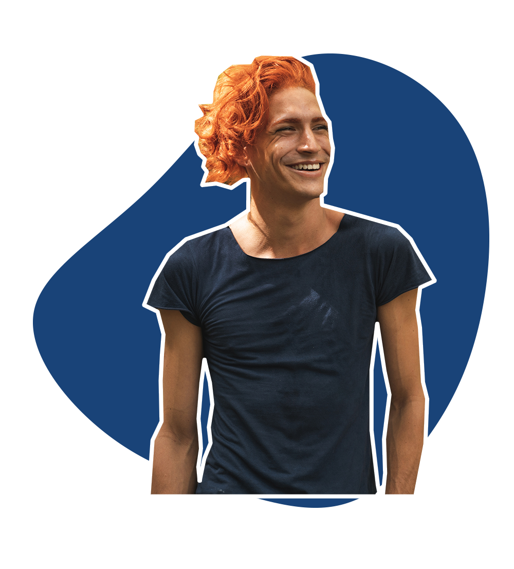 Portrait of red-haired man