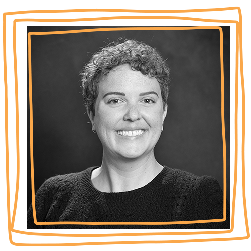 Whitney Gerlach in a frame illustration