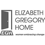 Elizabeth Gregory Home logo with tagline, "women embracing change" below