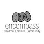 Encompass logo with tagline, "Children. Families. Community." below